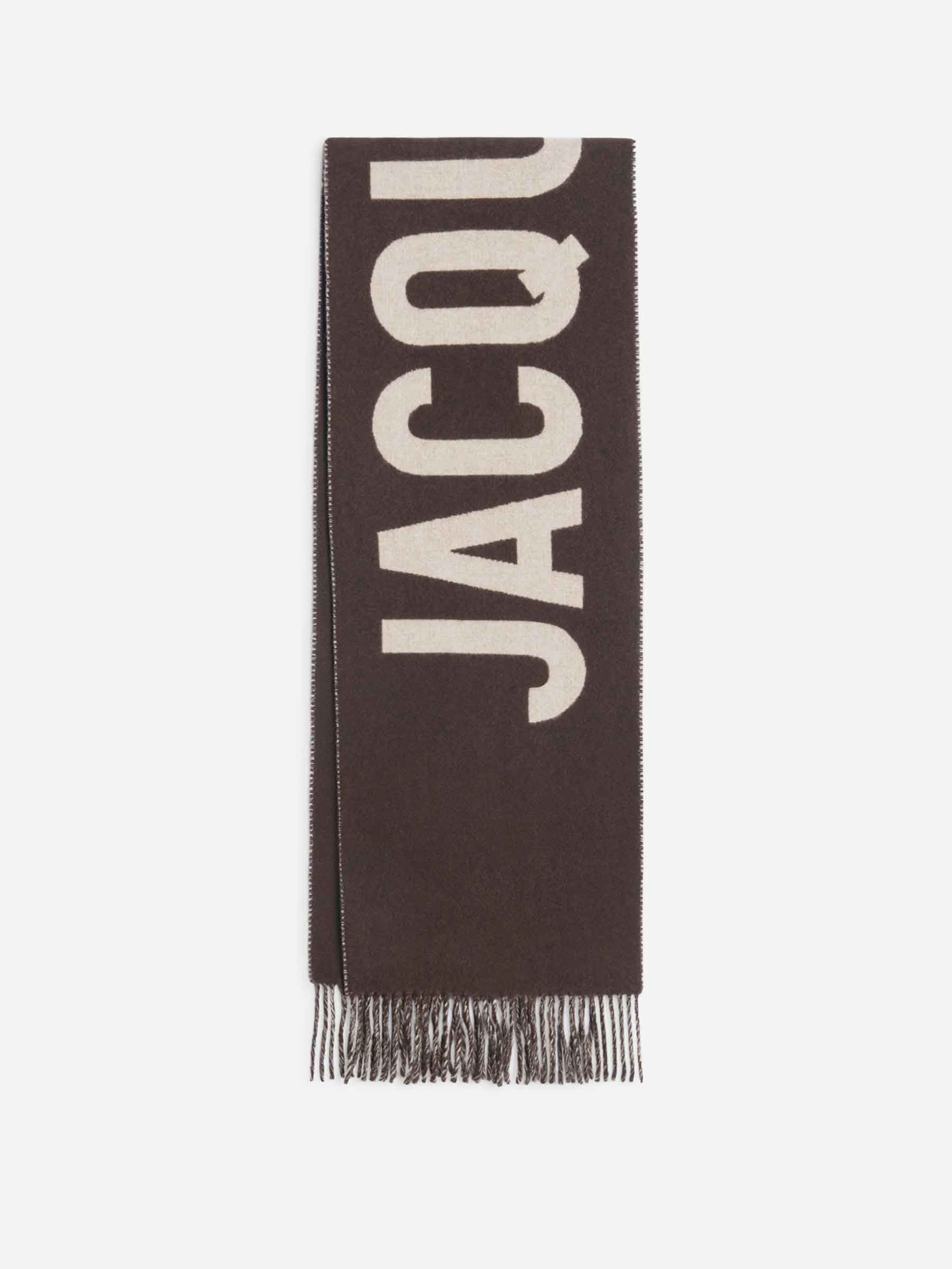 Jacquemus Hombre Barcelona Bufanda Intarsia color Marrón Oscuro sku 630-001474 02 - Foto 1