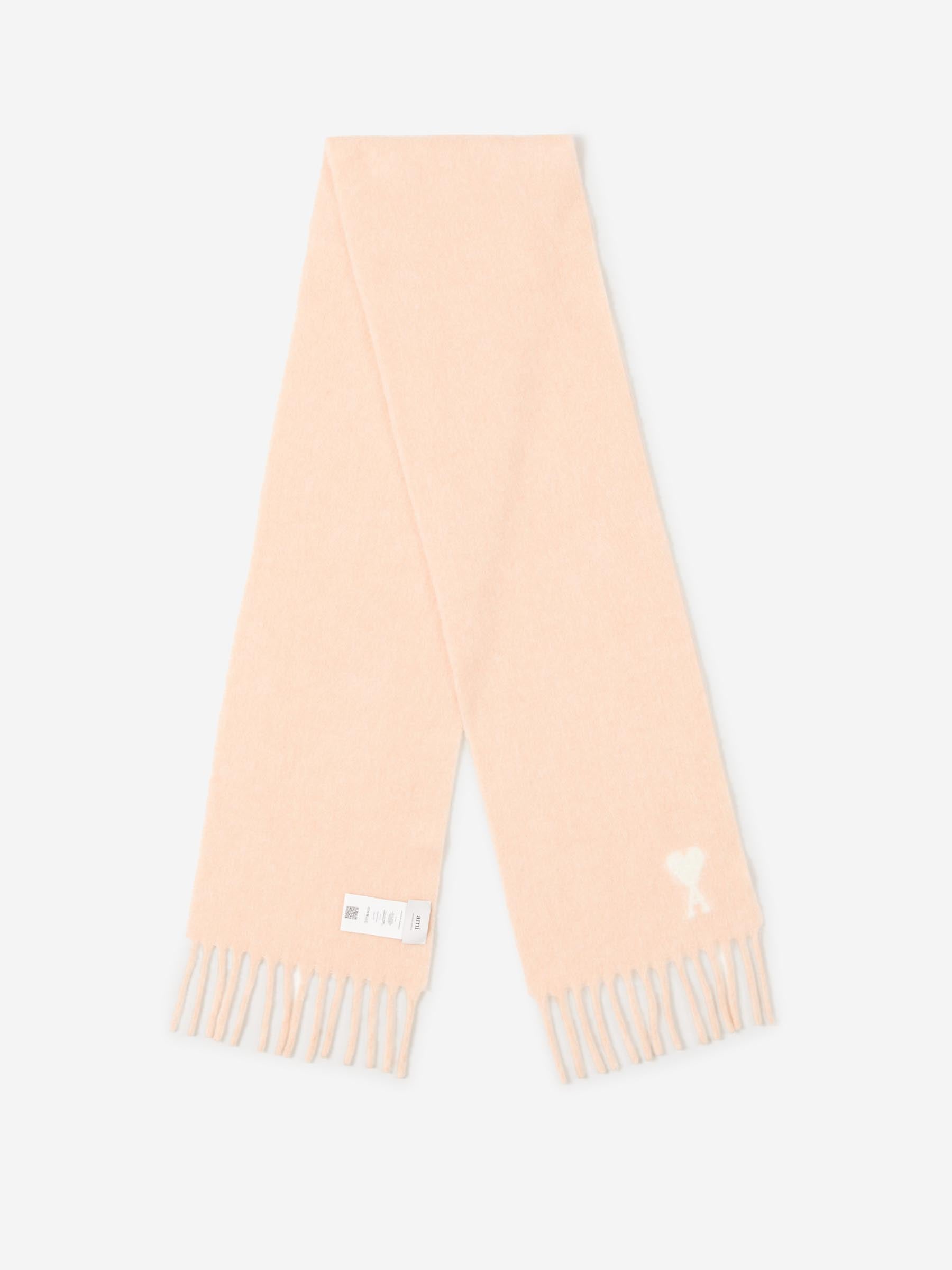 Ami Paris Hombre Barcelona Bufanda Logo Lana color Melocotón sku 630-001478 02 - Foto 2