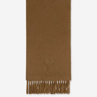 Ami Paris Hombre Barcelona Bufanda Lana Logo color Marrón sku 630-001479 02 - Foto 1