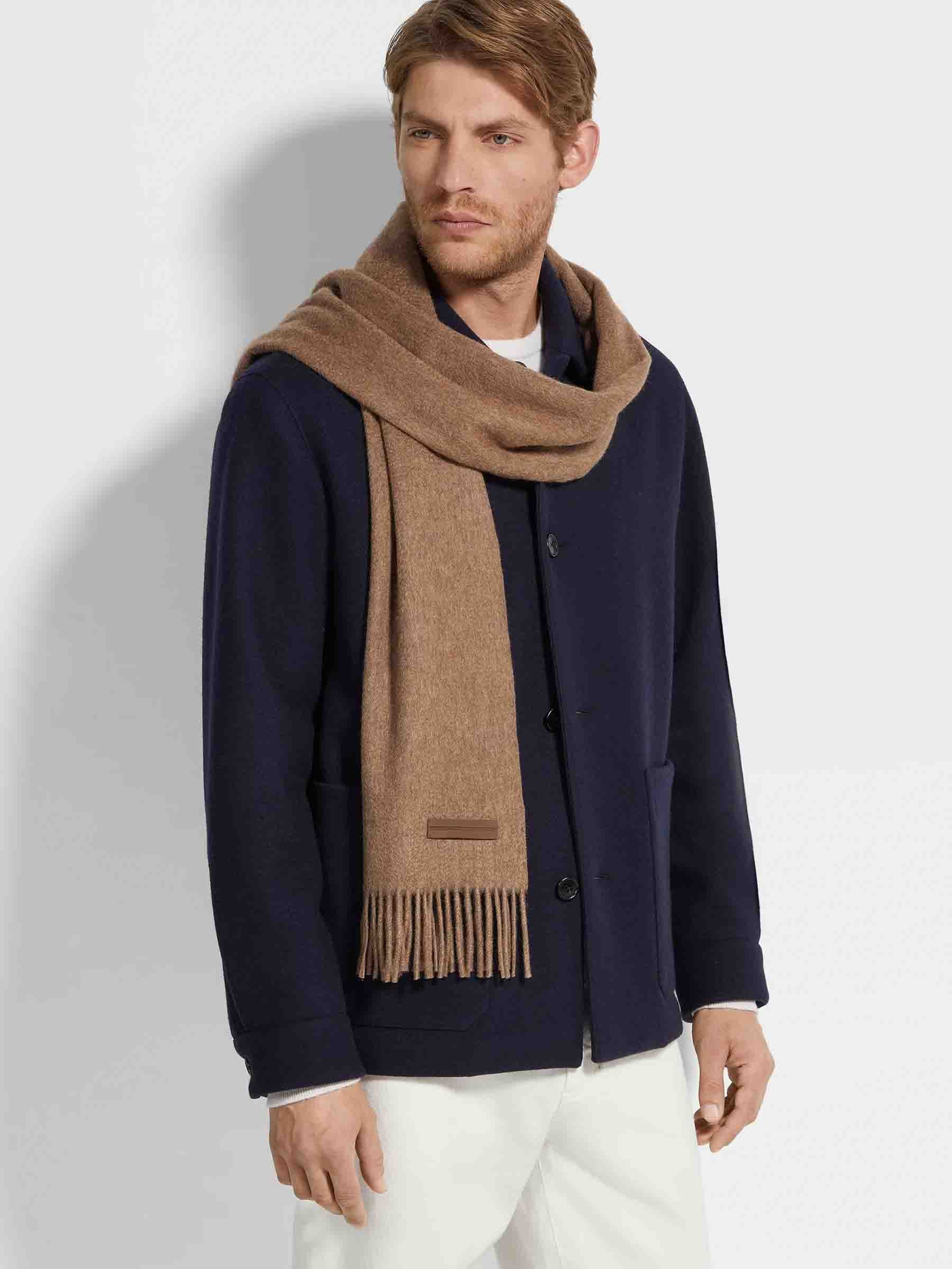 Zegna Hombre Barcelona Bufanda Cachemira color Camel sku 630-001481 01 - Foto 2