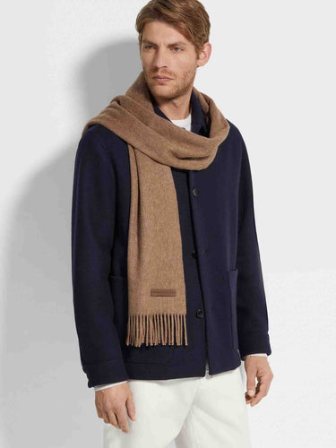 Zegna Hombre Barcelona Bufanda Cachemira color Camel sku 630-001481 01 - Foto 2