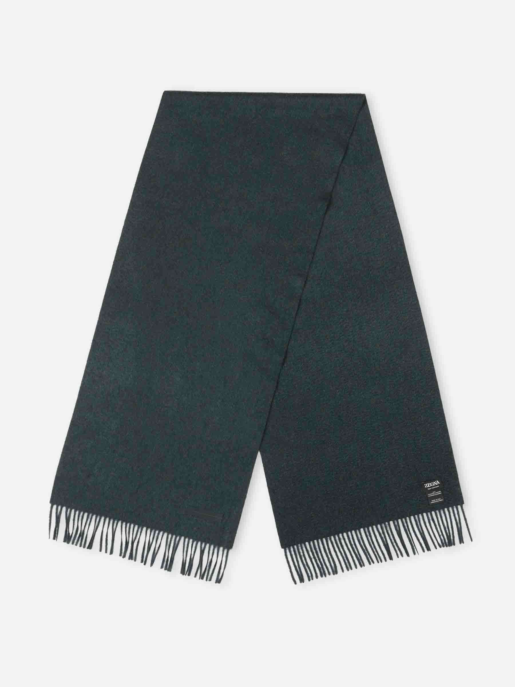 Zegna Hombre Barcelona Bufanda Cachemira color Verde Jungla sku 630-001481 02 - Foto 2