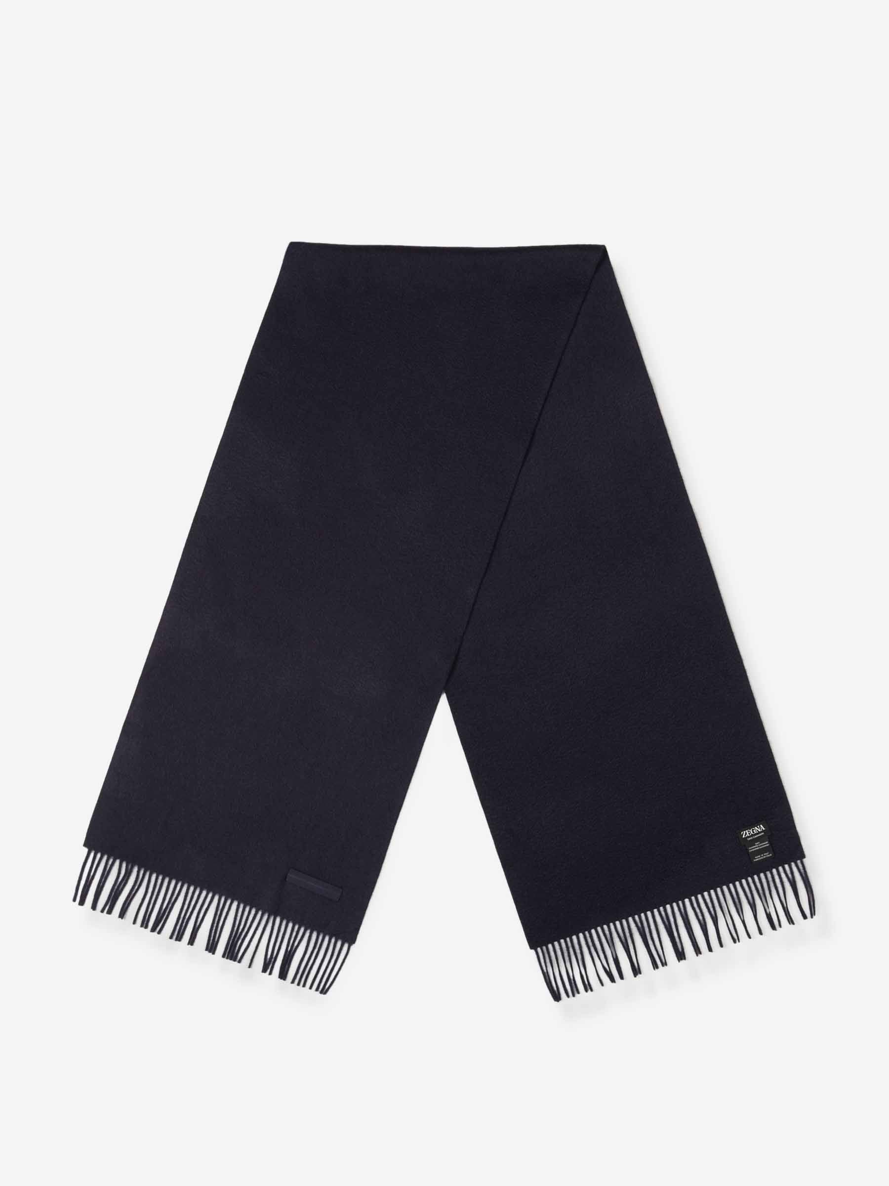 Zegna Hombre Barcelona Bufanda Cachemira color Azul Noche sku 630-001481 03 - Foto 2