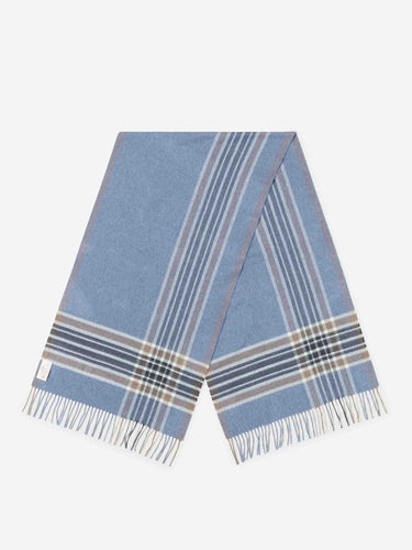 Santa Eulalia Hombre Barcelona Bufanda Cashmere Cuadros color Azul sku 630-001492 02 - Foto 2
