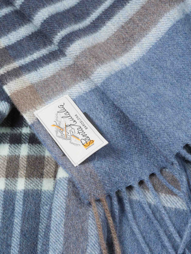 Santa Eulalia Hombre Barcelona Bufanda Cashmere Cuadros color Azul sku 630-001492 02 - Foto 3