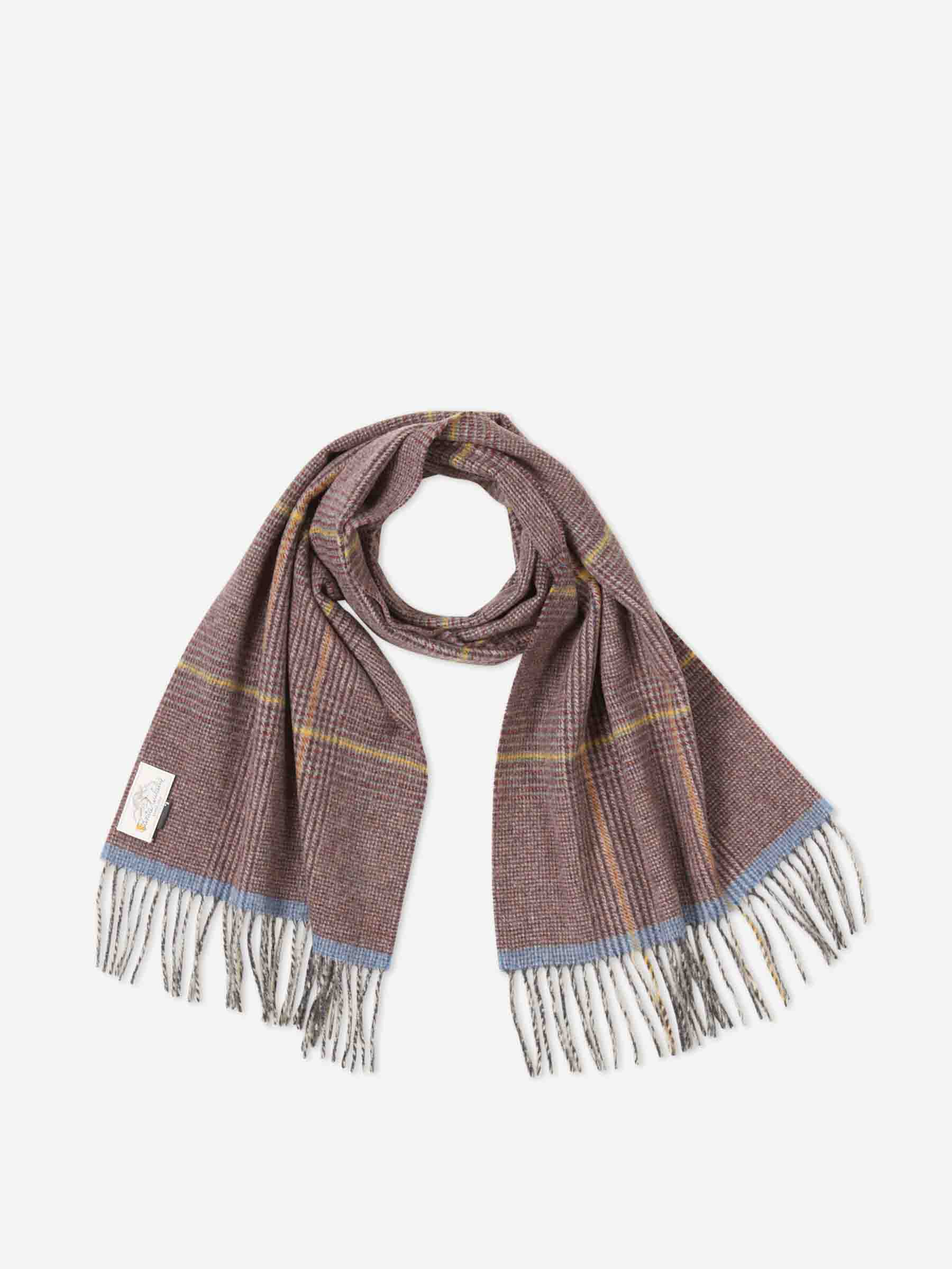 Santa Eulalia Hombre Barcelona Bufanda Lana Cuadros color Marrón sku 630-001494 02 - Foto 1