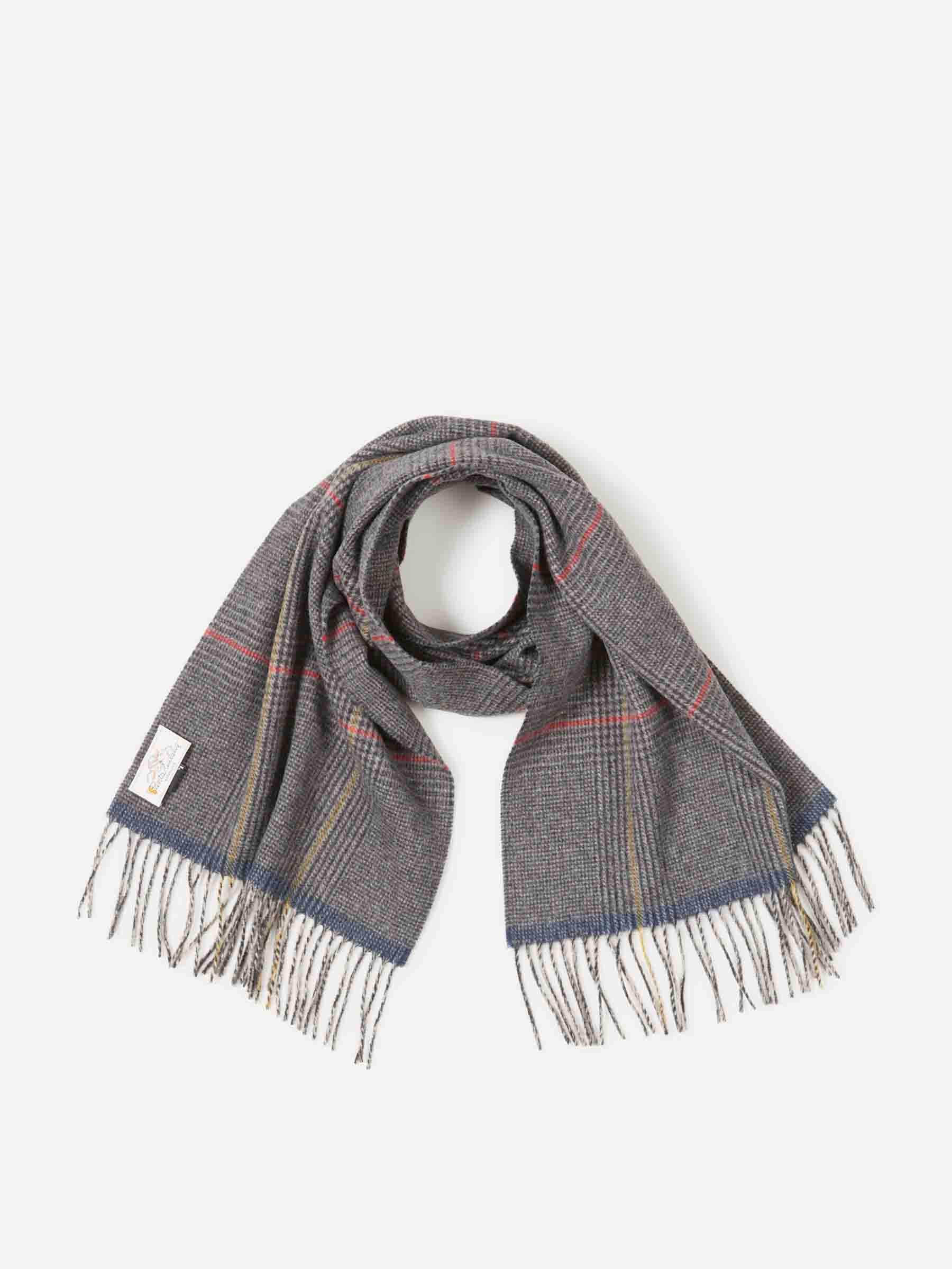 Santa Eulalia Hombre Barcelona Bufanda Lana Cuadros color Gris Antracita sku 630-001494 03 - Foto 1