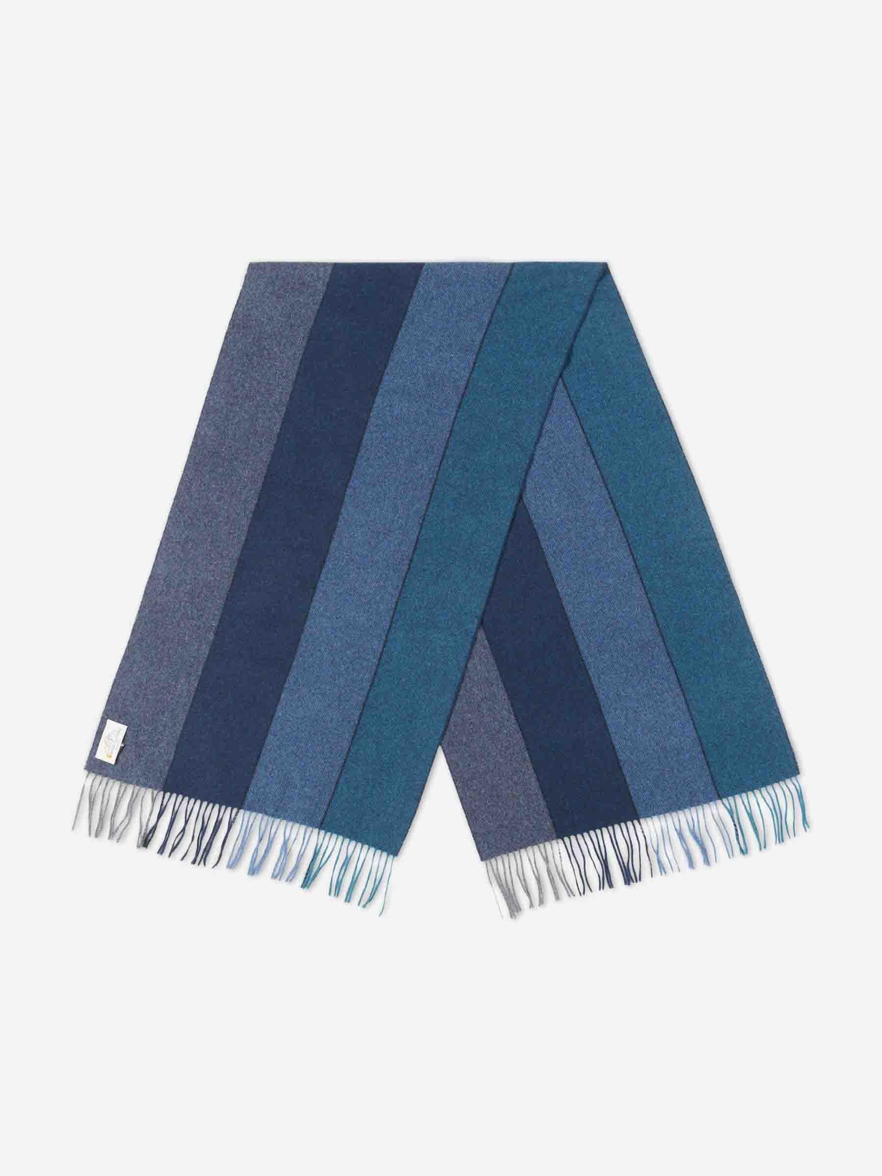 Santa Eulalia Hombre Barcelona Bufanda Lana Rayas color Azul Marino sku 630-001495 03 - Foto 2
