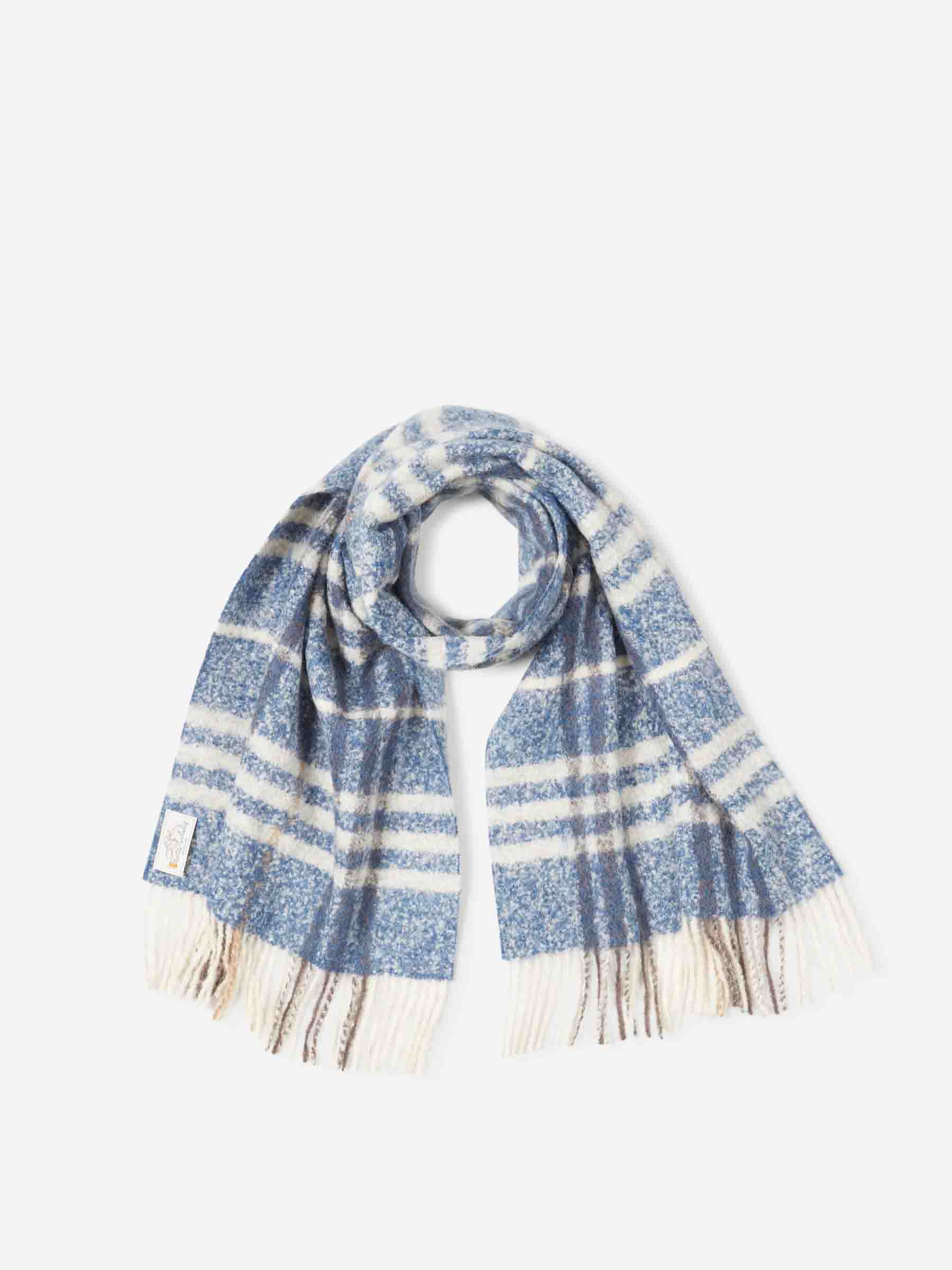 Santa Eulalia Hombre Barcelona Bufanda Lana Cuadros color Azul sku 630-001496 01 - Foto 1