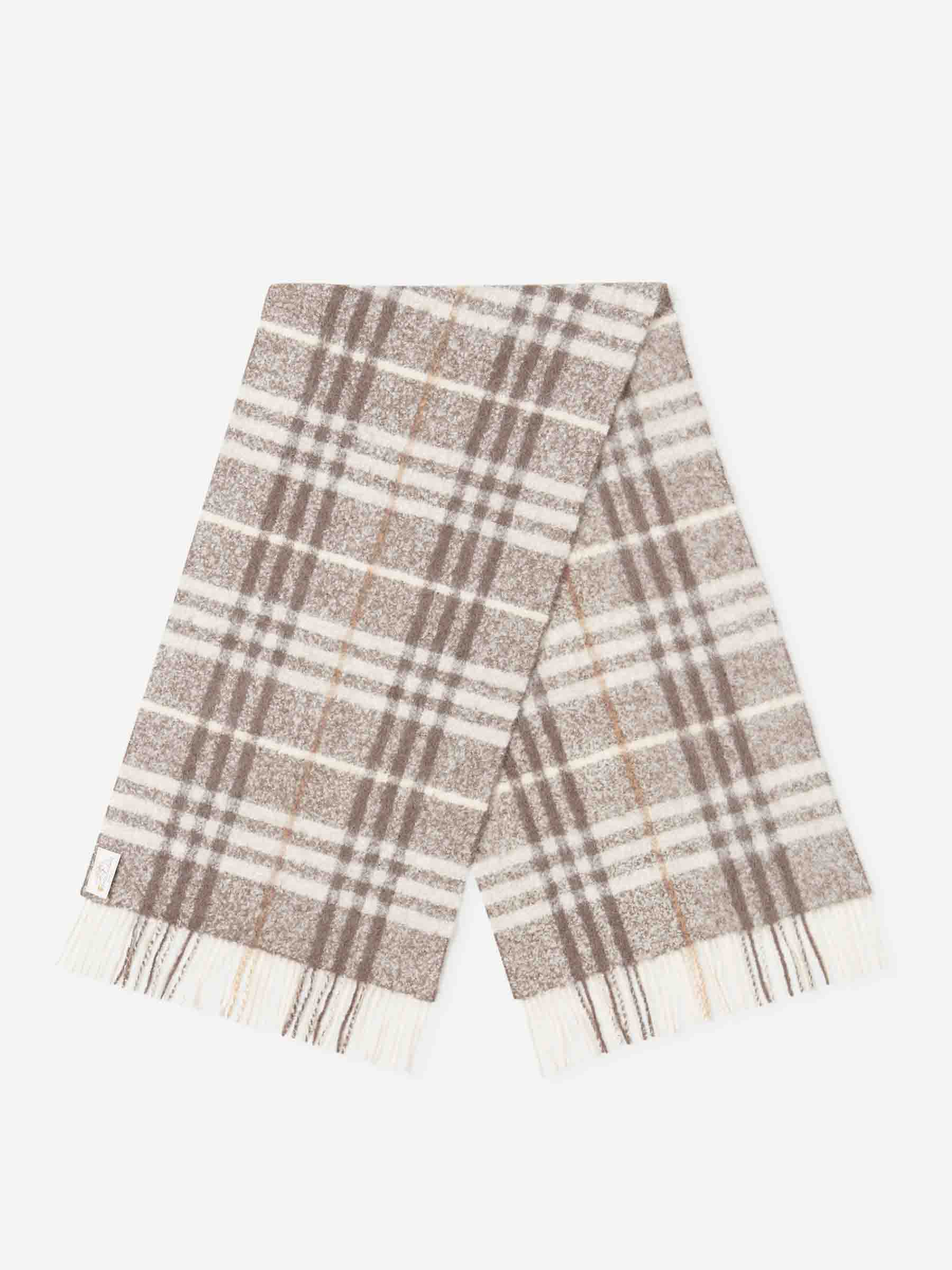 Santa Eulalia Hombre Barcelona Bufanda Lana Cuadros color Marrón sku 630-001496 03 - Foto 1