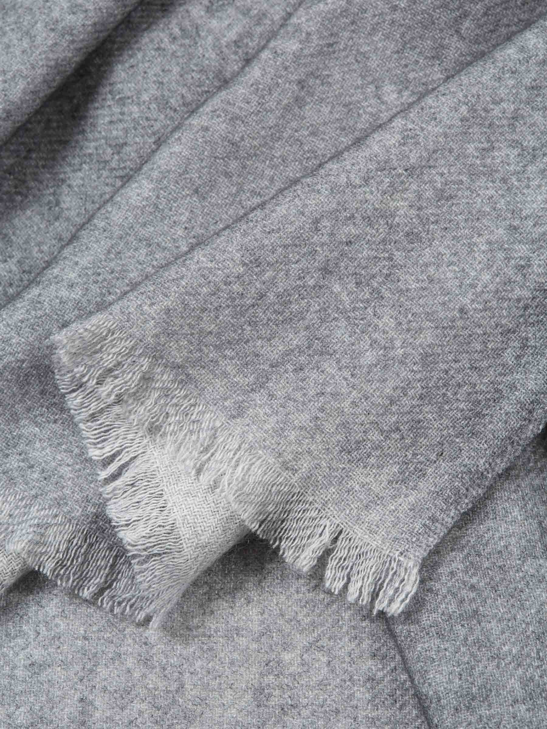 Santa Eulalia Hombre Barcelona Bufanda Lisa Cashmere color Gris Piedra sku 630-001505 03 - Foto 2