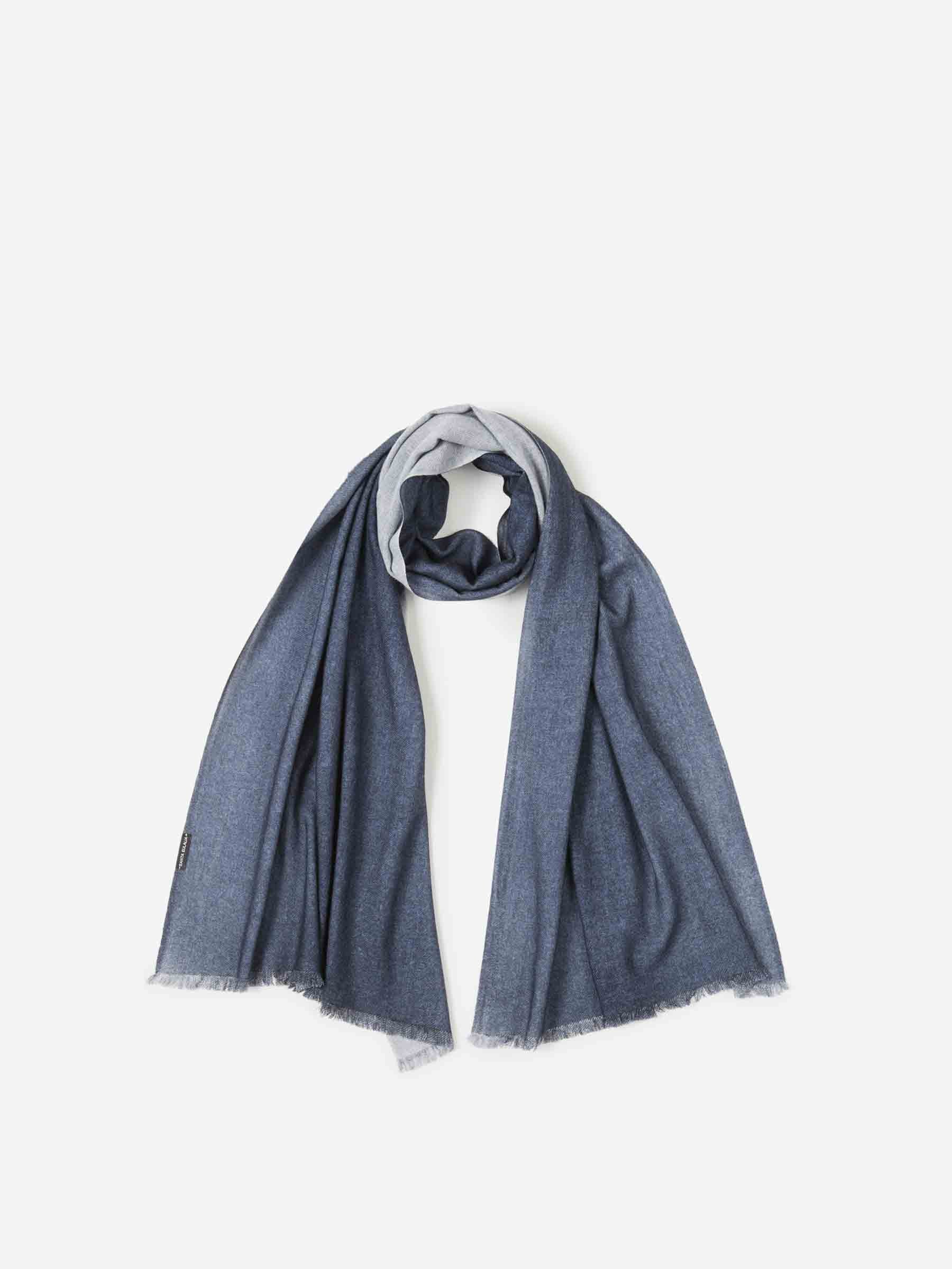 Santa Eulalia Hombre Barcelona Bufanda Lisa Cashmere color Azul Marino sku 630-001505 05 - Foto 1