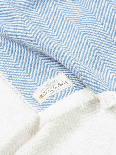 Santa Eulalia Hombre Barcelona Bufanda Espiga Cashmere color Azul sku 630-001508 01 - Foto 3