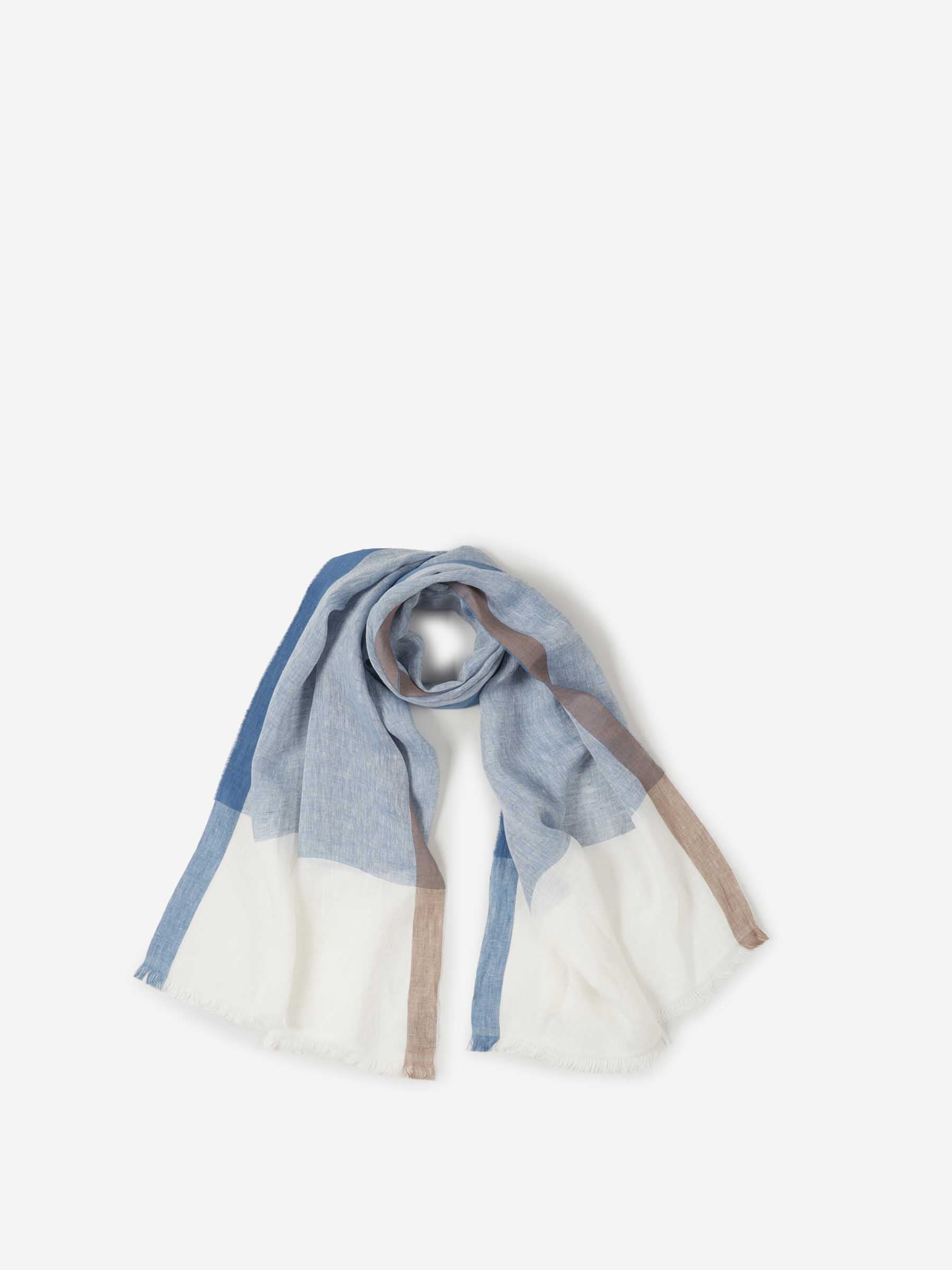 Santa Eulalia Hombre Barcelona Fular Lino color Azul sku 630-001516 01 - Foto 1