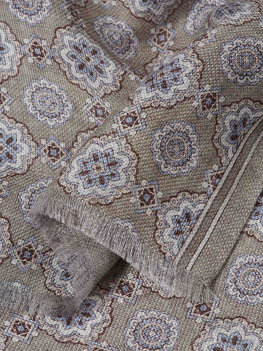 Santa Eulalia Hombre Barcelona Fular Lino Estampado color Multicolor sku 630-001518 01 - Foto 3