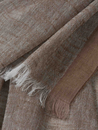 Santa Eulalia Hombre Barcelona Fular Lino Seda color Camel sku 630-001521 02 - Foto 3