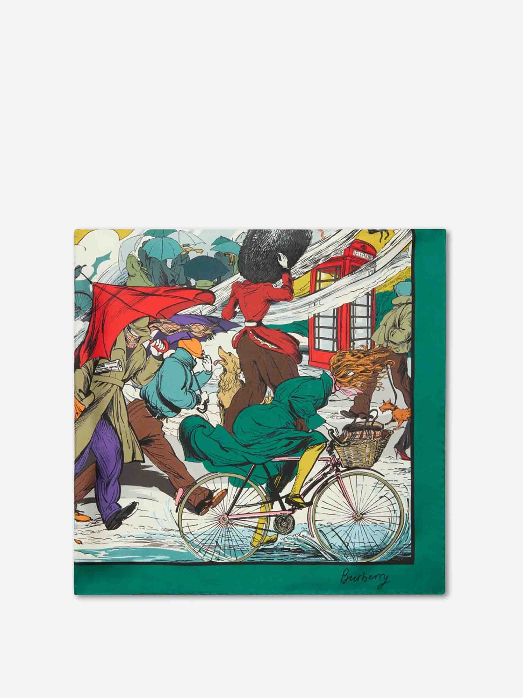 Burberry Hombre Barcelona Pañuelo Raining Cats And Dogs color Multicolor sku 630-001523 01 - Foto 1