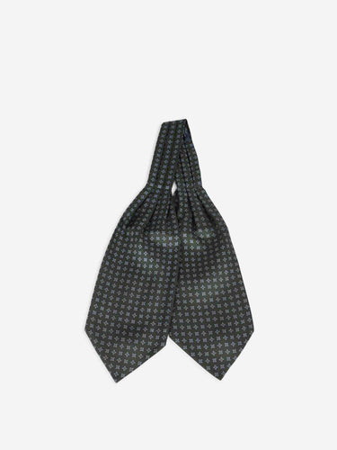 Santa Eulalia Hombre Barcelona Pañuelo Ascot Seda color Verde Oscuro sku 630-001531 01 - Foto 4