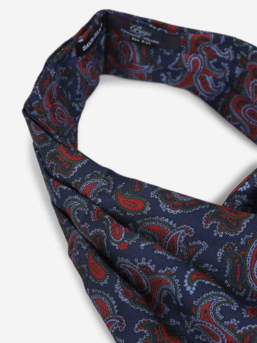 Santa Eulalia Hombre Barcelona Pañuelo Ascot Seda color Azul Marino sku 630-001532 01 - Foto 3
