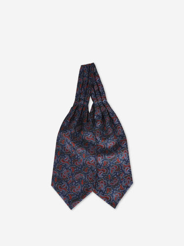 Santa Eulalia Hombre Barcelona Pañuelo Ascot Seda color Azul Marino sku 630-001532 01 - Foto 4