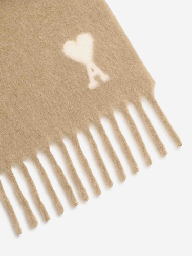 Ami Paris Hombre Barcelona Bufanda Logo color Beige sku 630-001538 01 - Foto 2