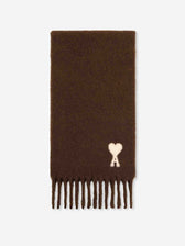 Ami Paris Hombre Barcelona Bufanda Logo color Marrón Oscuro sku 630-001538 02 - Foto 1