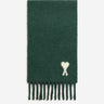 Ami Paris Hombre Barcelona Bufanda Logo color Verde Oscuro sku 630-001538 03 - Foto 1