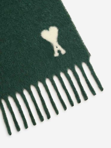 Ami Paris Hombre Barcelona Bufanda Logo color Verde Oscuro sku 630-001538 03 - Foto 2