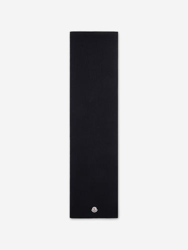 Moncler Hombre Barcelona Bufanda Lana Logo color Negro sku 630-001561 02 - Foto 1