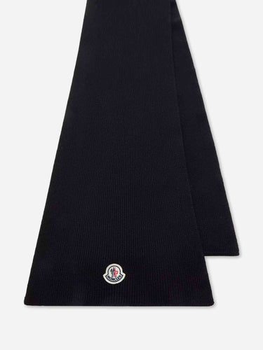 Moncler Hombre Barcelona Bufanda Lana Logo color Negro sku 630-001561 02 - Foto 2