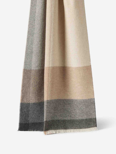 Brunello Cucinelli Hombre Barcelona Bufanda Cuados Lana Cashmere color Beige sku 630-001564 02 - Foto 2