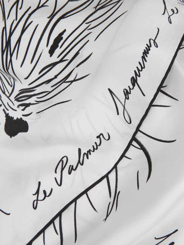 Jacquemus Hombre Barcelona Pañuelo Estampado Seda color Blanco Y Negro sku 630-001565 01 - Foto 3