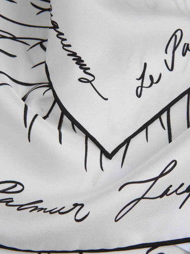 Jacquemus Hombre Barcelona Pañuelo Estampado Seda color Blanco Y Negro sku 630-001565 01 - Foto 4