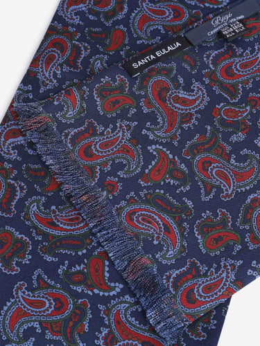 Santa Eulalia Hombre Barcelona Bufanda Echarpe Pailsey color Azul Marino sku 630-001569 01 - Foto 2