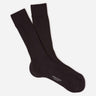 Santa Eulalia Hombre Barcelona Calcetines Largos Canalé color Marrón Oscuro sku 641-000123 04 - Foto 1