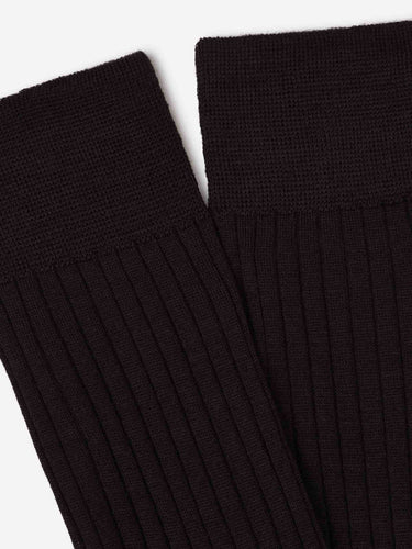 Santa Eulalia Hombre Barcelona Calcetines Largos Canalé color Marrón Oscuro sku 641-000123 04 - Foto 2