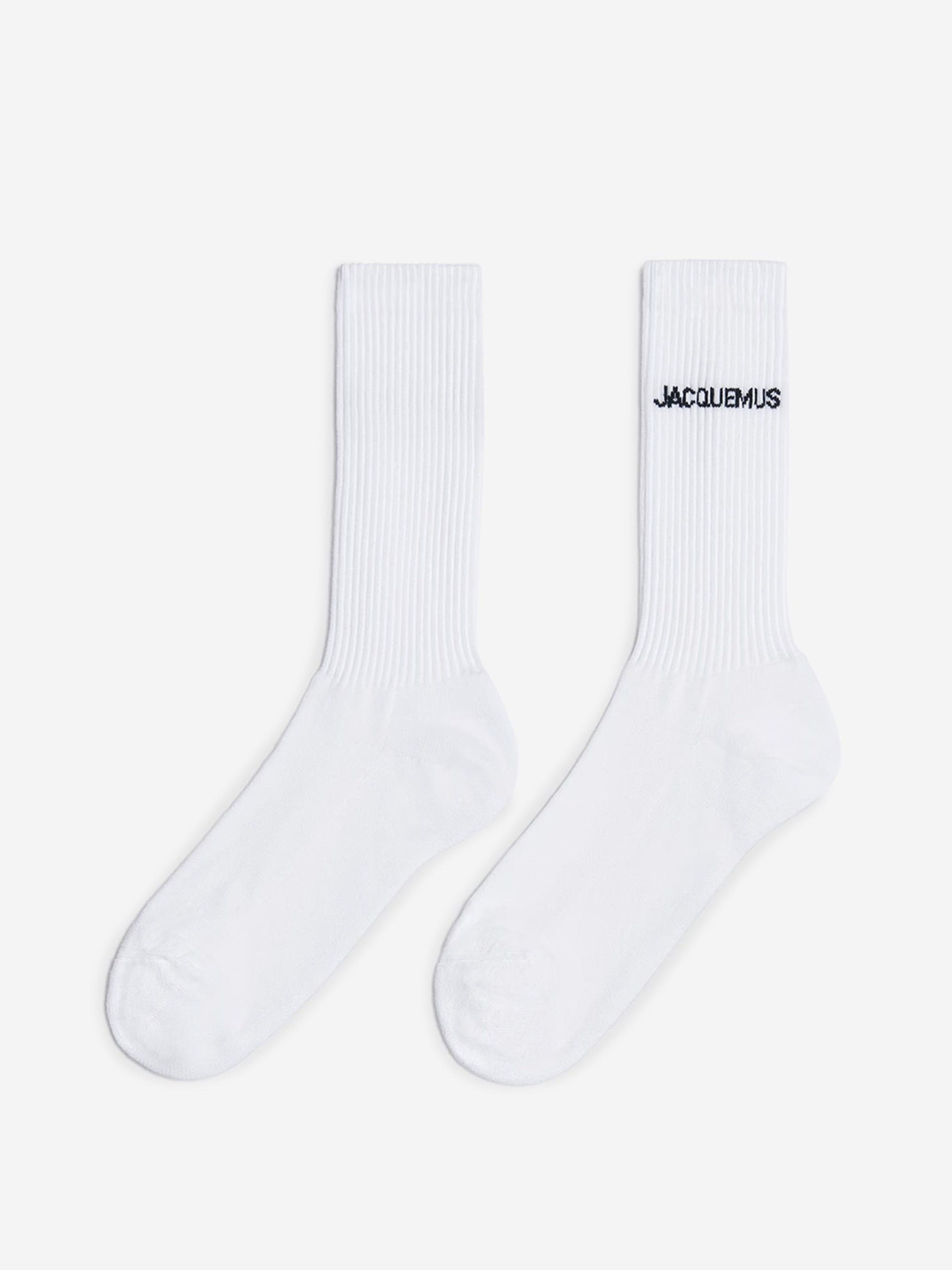 Jacquemus Hombre Barcelona Calcetines Logo Canalé color Blanco sku 642-000534 02 - Foto 2