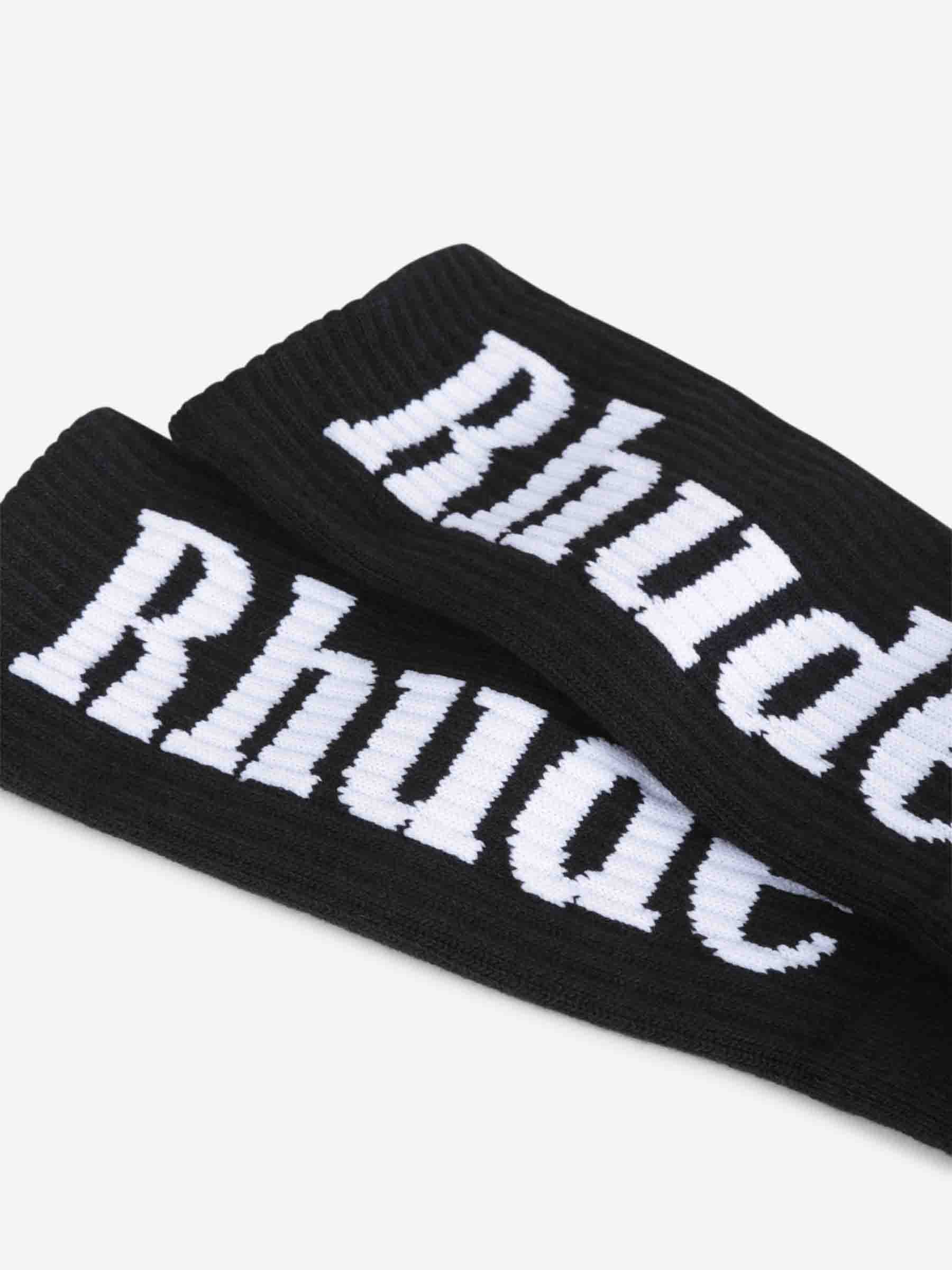Rhude Hombre Barcelona Calcetines Logo Classic color Negro sku 642-000543 01 - Foto 2