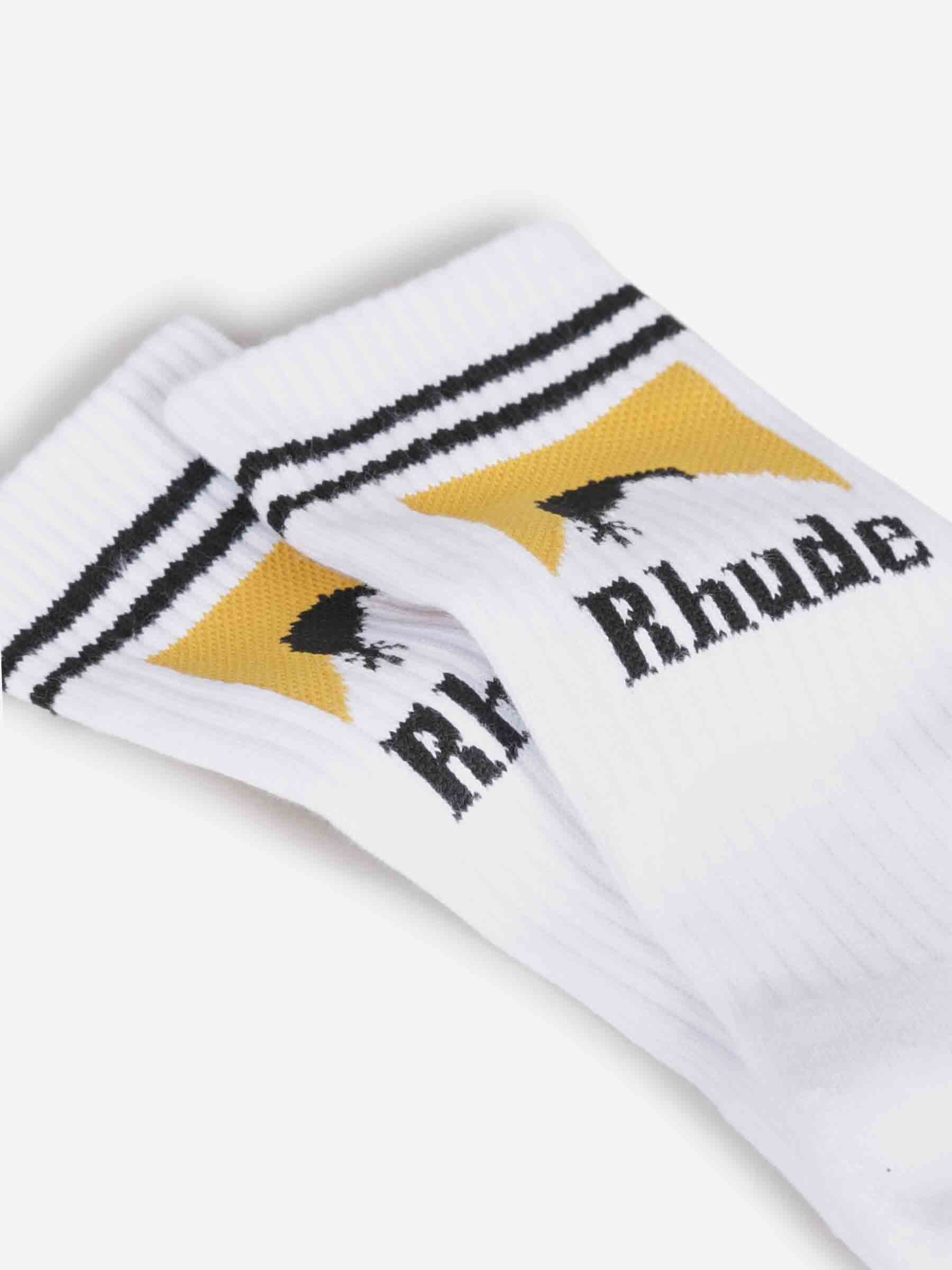 Rhude Hombre Barcelona Calcetines Moonlight color Blanco sku 642-000545 01 - Foto 2