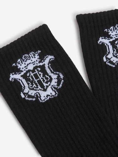 Rhude Hombre Barcelona Calcetines Chateau Crest color Negro sku 642-000560 01 - Foto 2