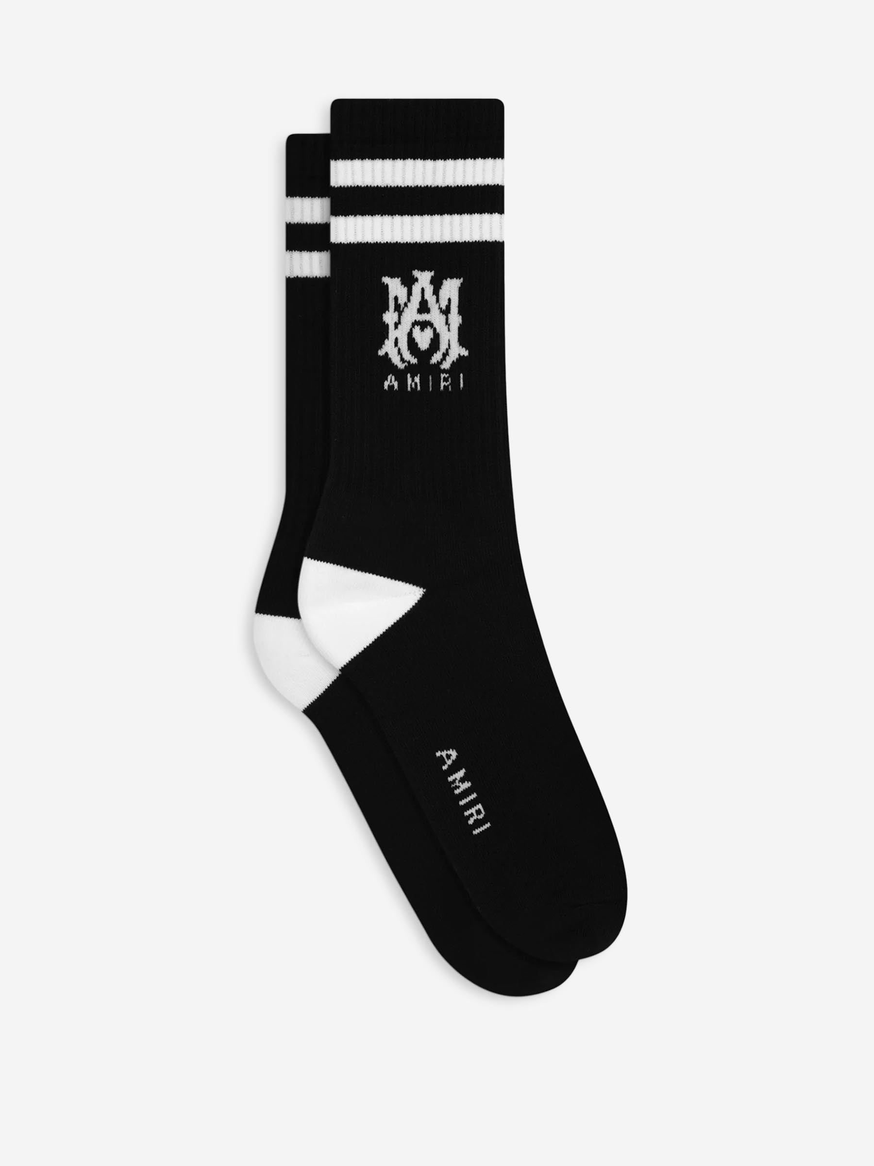 Amiri Hombre Barcelona Calcetines Largos Listados color Negro sku 642-000563 02 - Foto 1