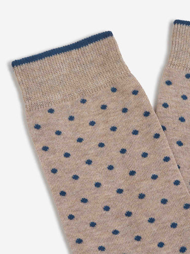 Gallo Hombre Barcelona Calcetines Motivo Lunares color Camel sku 642-000572 02 - Foto 2