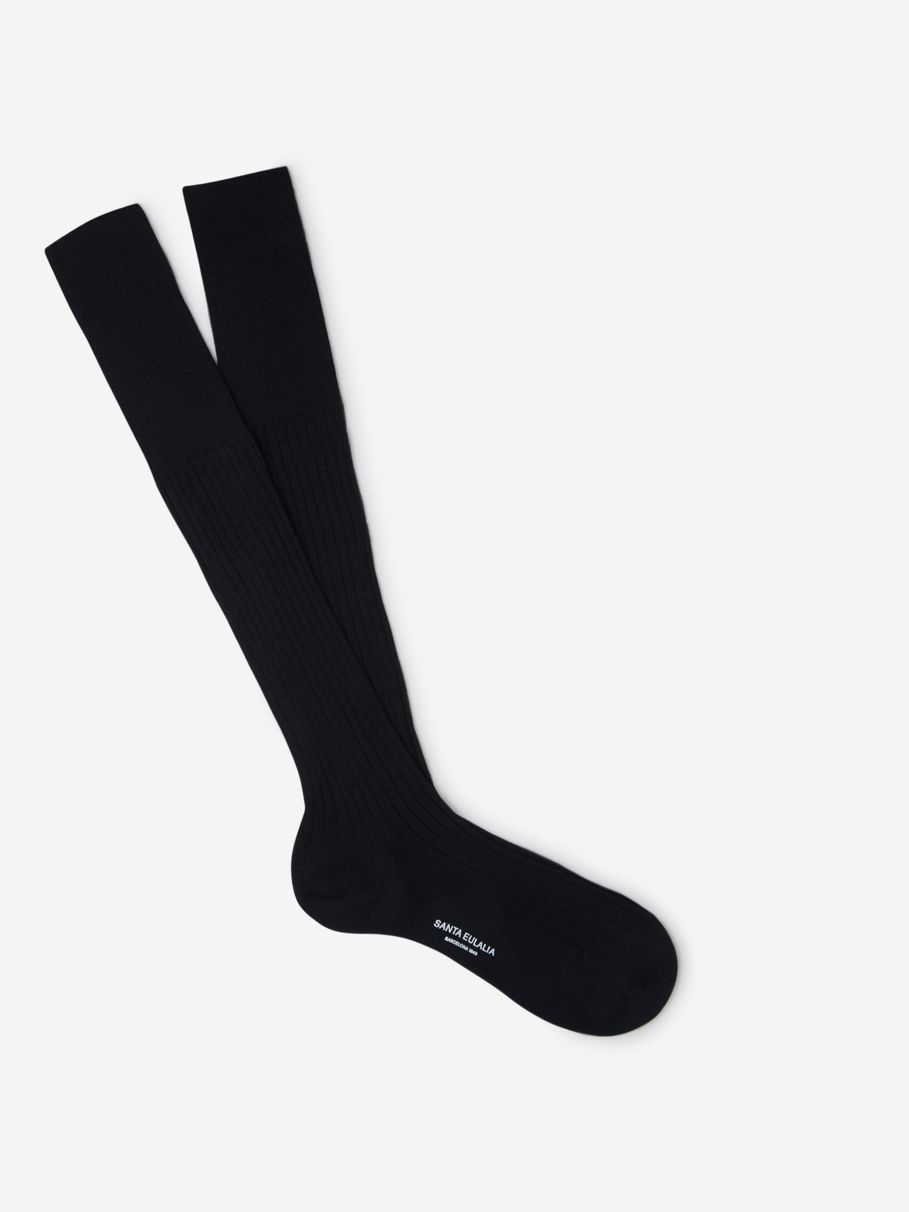 Santa Eulalia Hombre Barcelona Calcetines Largos Canalé color Azul Noche sku 642-000177 04 - Foto 1