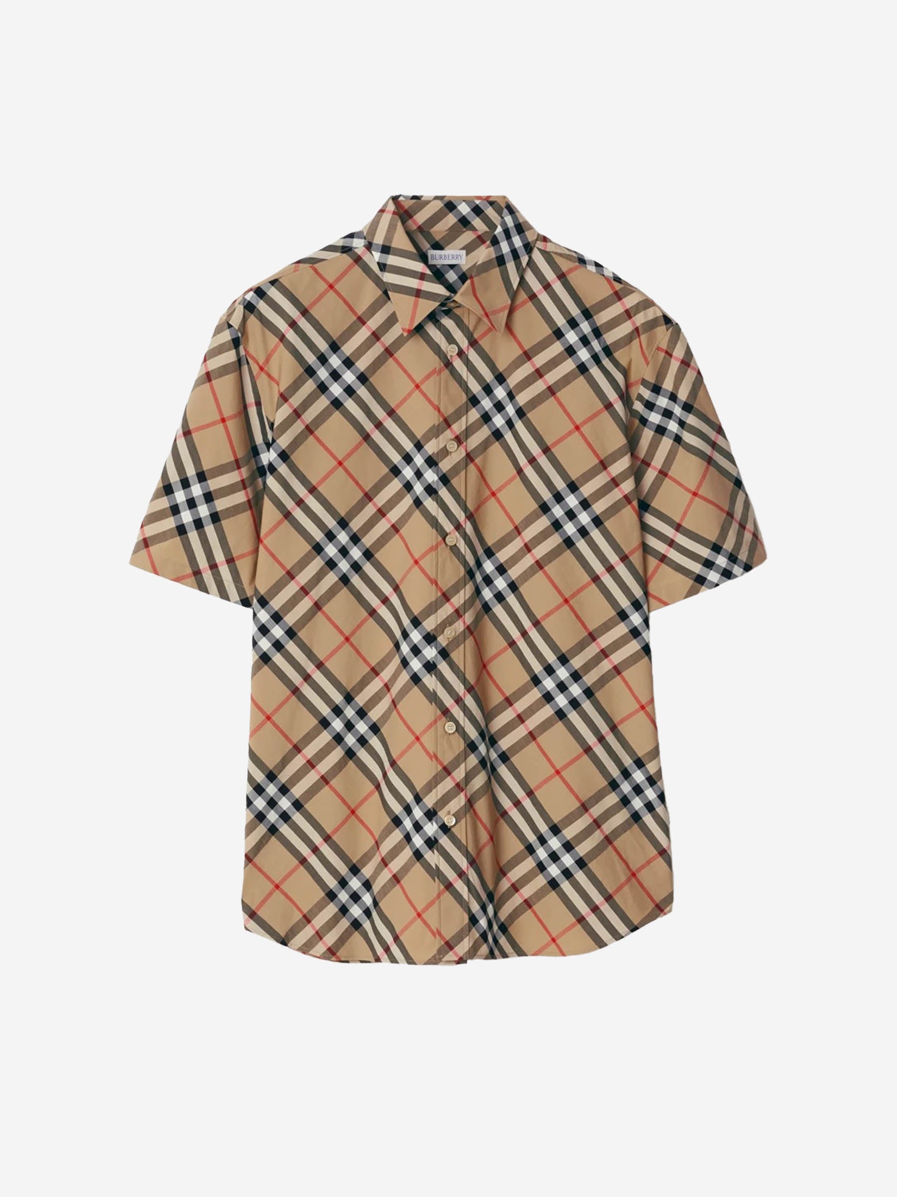 Burberry Hombre Barcelona Camisa Motivo Cuadros color Caramelo sku 532-000583 01 - Foto 1