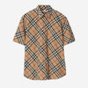 Burberry Camisa Motivo Cuadros color Caramelo sku 532-000583 01 - Foto 3