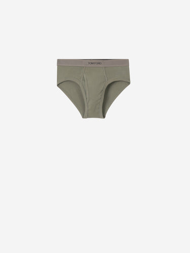 Tom Ford Hombre Barcelona Calzoncillos Slip Algodón color Verde Militar sku 651-000043 01 - Foto 1