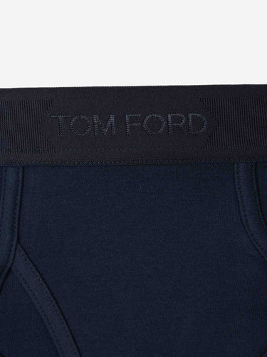 Tom Ford Hombre Barcelona Calzoncillo Slip Algodón color Azul Marino sku 651-000050 02 - Foto 3