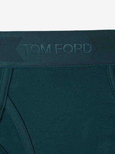 Tom Ford Hombre Barcelona Calzoncillo Slip Algodón color Verde Oscuro sku 651-000050 03 - Foto 3