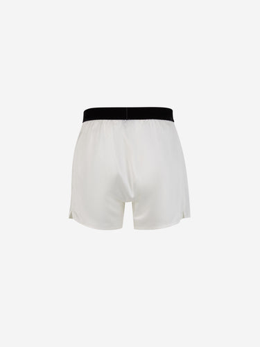 Tom Ford Hombre Barcelona Boxer Seda Logo color Marfil sku 652-000105 01 - Foto 2