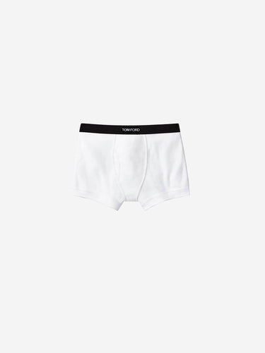 Tom Ford Hombre Barcelona Boxer Logo Algodón color Blanco sku 652-000109 01 - Foto 1